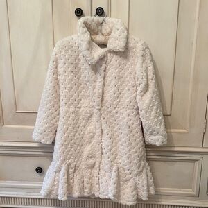 American Widgeon Soft Fleece Cream Textured Coat, brand new without tags